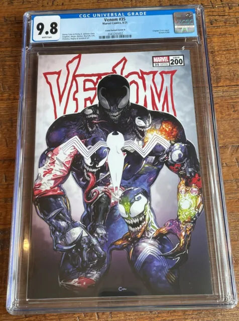 Venom 35 200 Cgc 9.8 Clayton Crain Trade Dress Variant-A Spider-Man Very Rare!