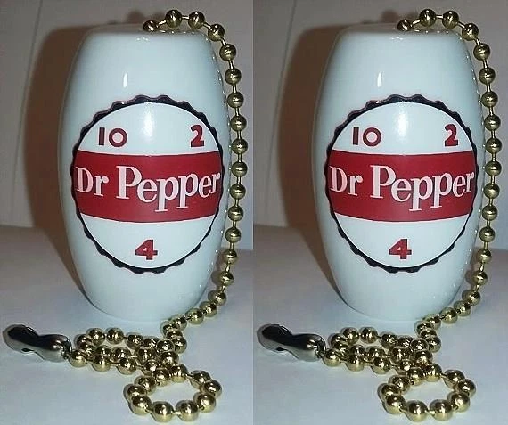 A Charming Set of 2 Dr Pepper 10 2 4 Ceiling Light / Fan Pull