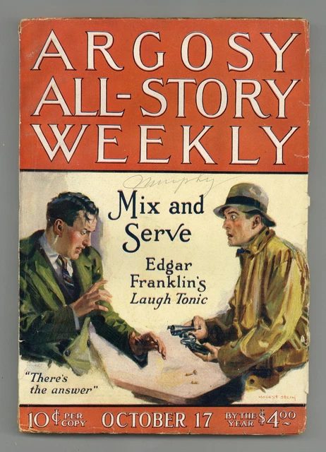 Argosy Part 3: Argosy All-Story Weekly Oct 17 1925 GD/VG 3.0