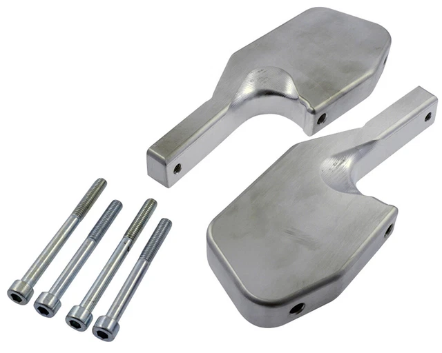 adaptateur Footrest passager CNC, argent pour Vespa GT 200 ZAPM31200 4T LC 03-