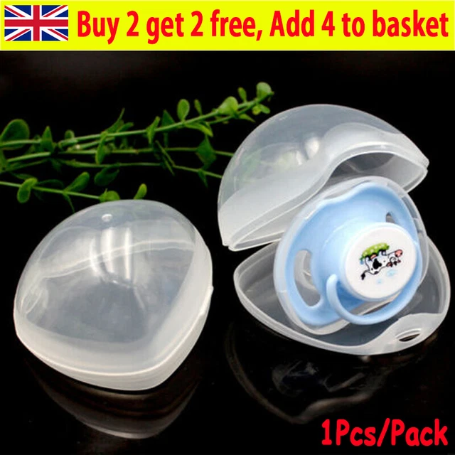 1PC Baby Soother Container Pacifier Care Dummy Box Travel Dustproof Storage CaIL