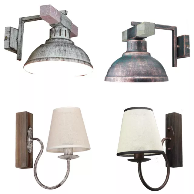 Aplique Con Pantalla Shabby Chic Wandleuchte