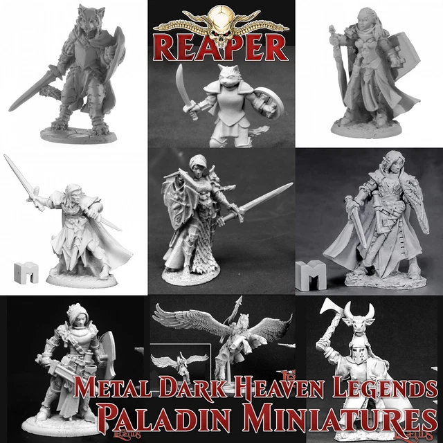 Reaper Dark Heaven Legends 03072 Aviriel Tellerion - Elfo Paladino Guerriero D&D