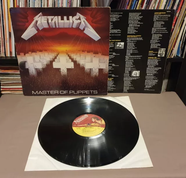 METALLICA Master Of Puppets Vinyl L.P **RARE 1986 UK A3/B3** MFN 60