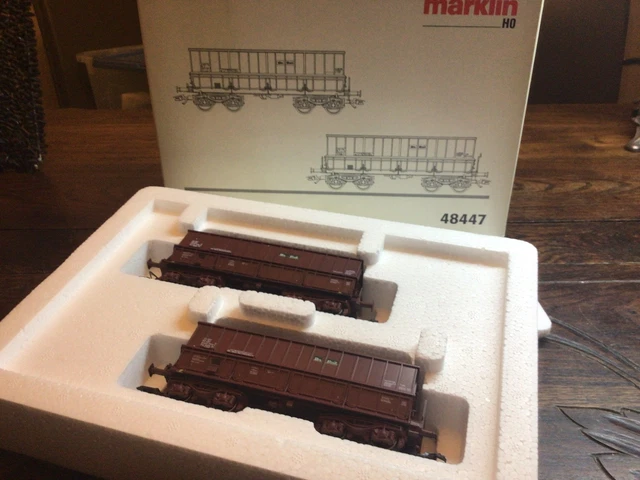 Wagon minéralier à bogies DM Usinor SNCF Jarry échelle O 0 - Modélisme
