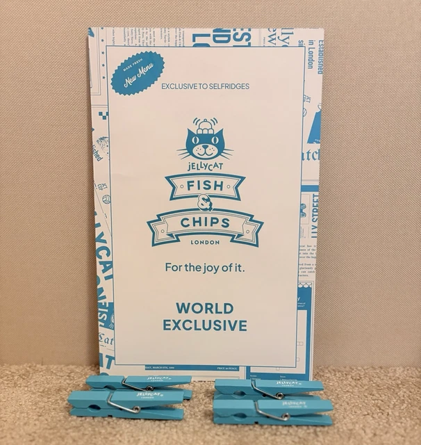 JELLYCAT WORLD EXCLUSIVE London Selfridges fish & chips complete
