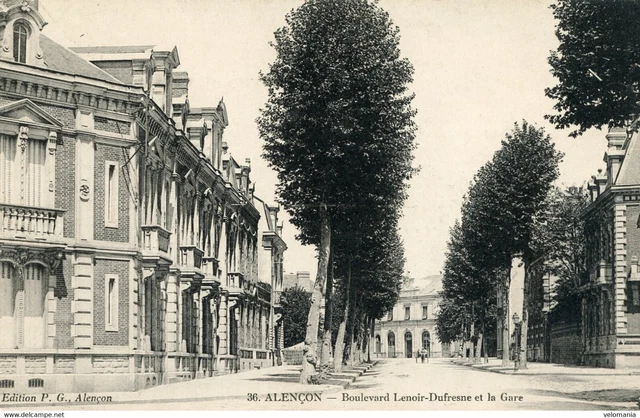 13307 cpa 61 Alençon - Boulevard Louis Dufresne et la Gare