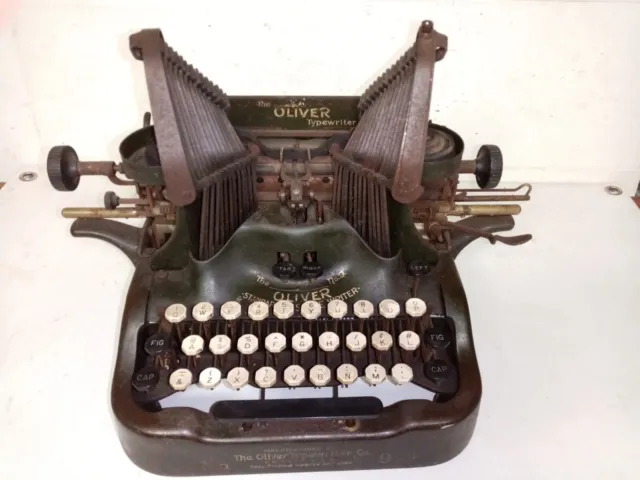 Machine A Ecrire Ancienne Vintage The Oliver Typewriter N°9 Annee  1920 Chicago