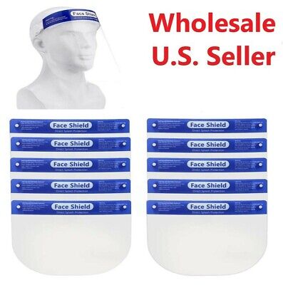Lot Full Face Shield Reusable Washable Protection Cover Face Mask Anti-Splash
