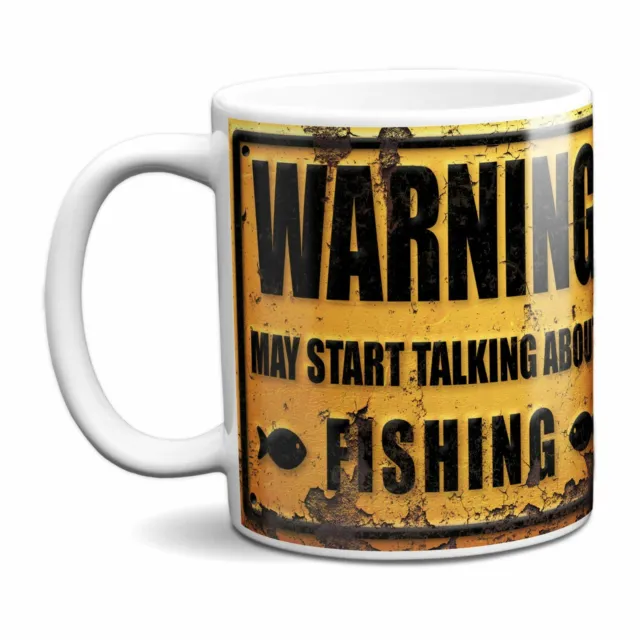 Avviso può iniziare a parlare di tazza da pesca | regalo pesci pescatori divertenti