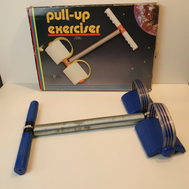 VINTAGE 70S PULL UP Exerciser Spring Action Rowing Ab Belly Tummy