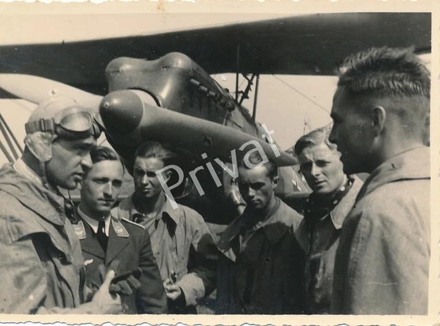 photo-wk-ii-wehrmacht-luftwaffe-avion-pilote-luftwaffe-k1-17-eur-45-28