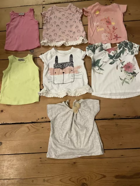 Girls tshirt bundle age 12-18 months next nutmeg young dimension