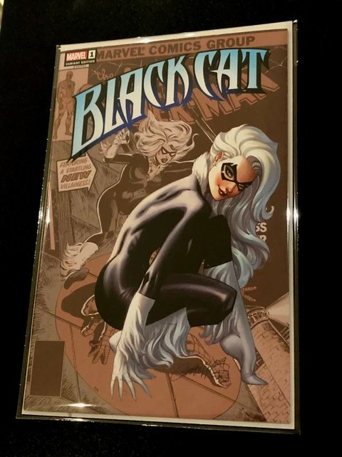 BLACK CAT #1 J Scott Campbell color A variant edition cover spider-man Marvel NM