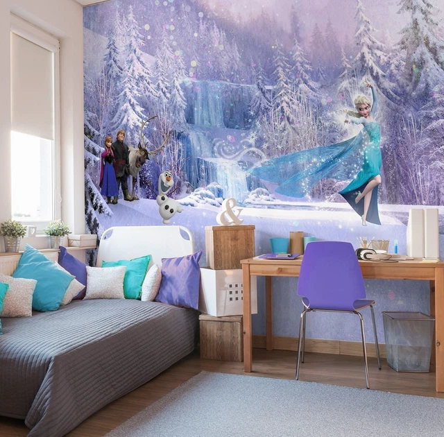 Papel Pintado Autoadhesivo De Copos De Nieve De Frozen 2