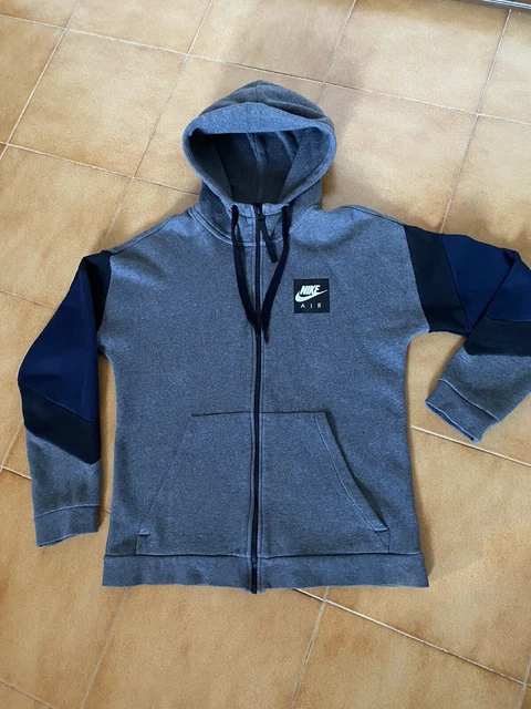Nike Tech Fleece Taglia M Felpa con Cappuccio - Grigio Blu Nero
