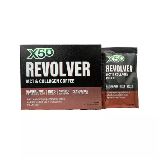 Mocha Revolver MCT & Collagen Coffee 20 Serve by X50
