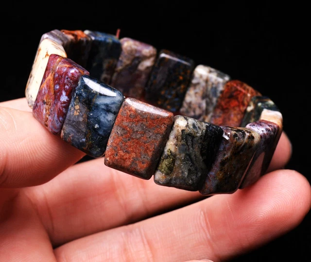 16.4*6*11.6mm Natural Pietersite Namibia Bangle Bracelet Handmade AAA
