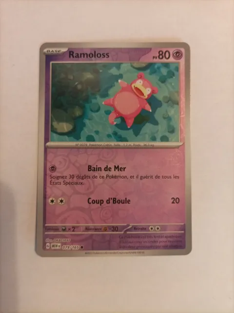 Pokemon Card Ramoloss 079/165 Reverse 151 Scarlet & Purple