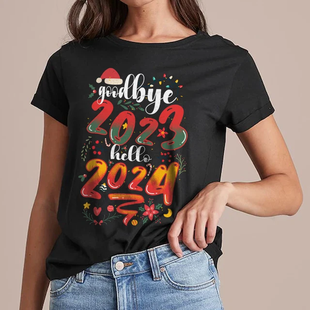 NEW LIMITED GOODBYE 2023 Hello 2024 Happy New Year Funny Christmas