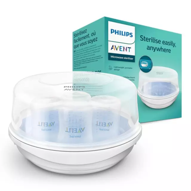 Philips Avent SCF281/02 Mikrowellensterilisator Dampf Sterilisator Babyflaschen