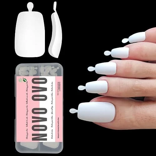 120 pcs Long Toe Nail Tips Press on, Curved Full Cover Longtoes Claw, White