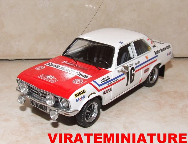 TROFEU DSN60 OPEL Ascona n°16 Winner Class Monte Carlo 1972 Ragnotti TROFEU DSN60 OPEL Ascona n°16 Winner Class Monte Carlo 1972 Ragnotti