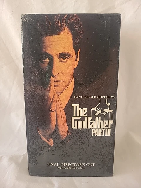 THE GODFATHER PART III 3 VHS 1990 Final Director's Cut 2 Tape Set New
