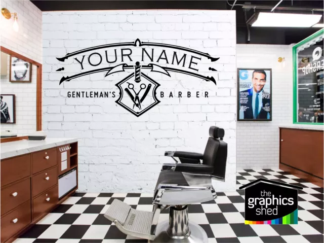 Panneau de salon de coiffure art mural citation autocollant cheveux salon de beauté coiffeur DESIGN 2