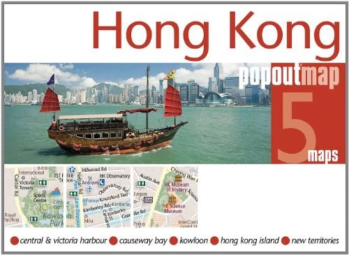 HONG KONG POPOUT MAP (POPOUT MAPS) *Excellent Condition*