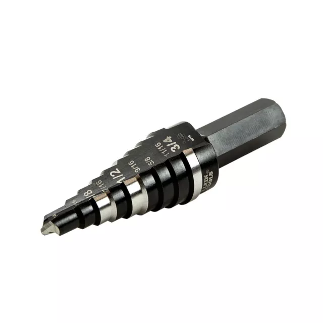 Klein Tools KTSB03 Step Drill Bit Double Fluted #3, 1/4 to 3/4-Inch 2
