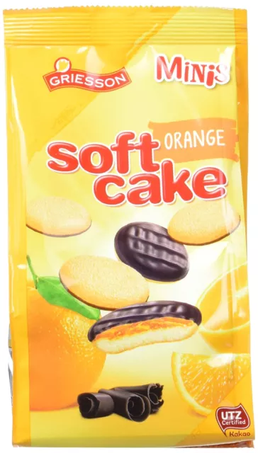 Soft Cake Mini Arancione Sacchetto Pasticcini Morbidi Griesson Snack 10x 125g NUOVO MHD 2/24
