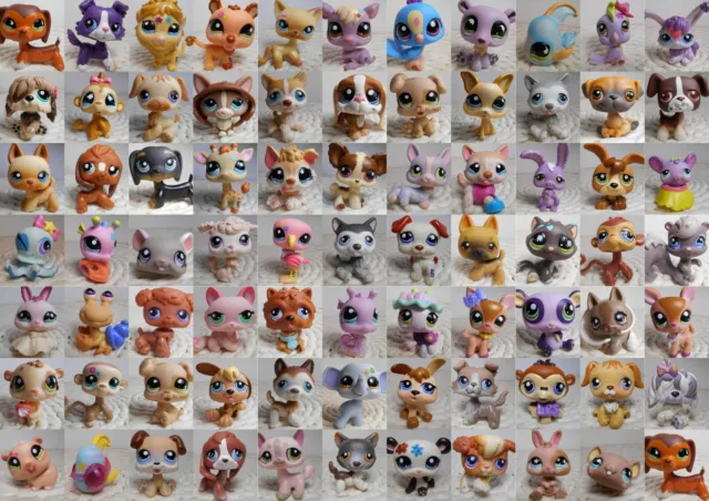 LPS Littlest petshop pet shop chien chat européen dogue colley cat dog rare