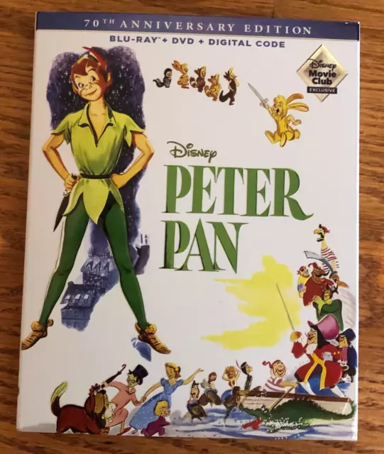 Peter Pan 70th Anniversary Edition Blu-ray + DVD (NO DIGITAL CODE) DMC Exclusive