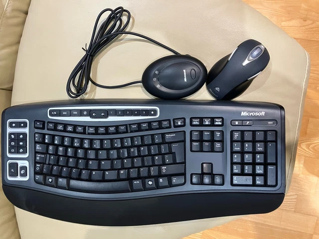 MICROSOFT WIRELESS LASER Desktop 5000 Curved Keyboard & High Definition ...