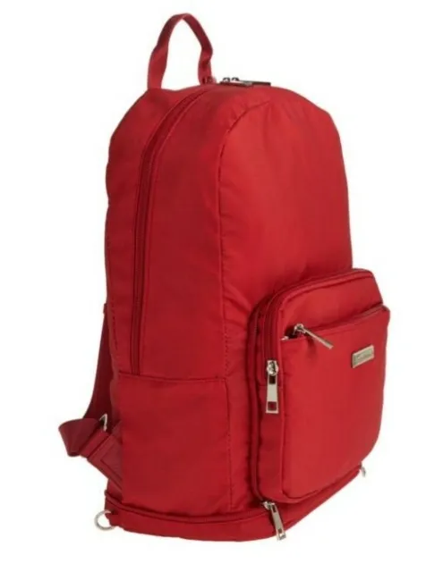 Samantha Brown To-Go Convertible Crossbody Backpack with RFID-Red-NWT 2