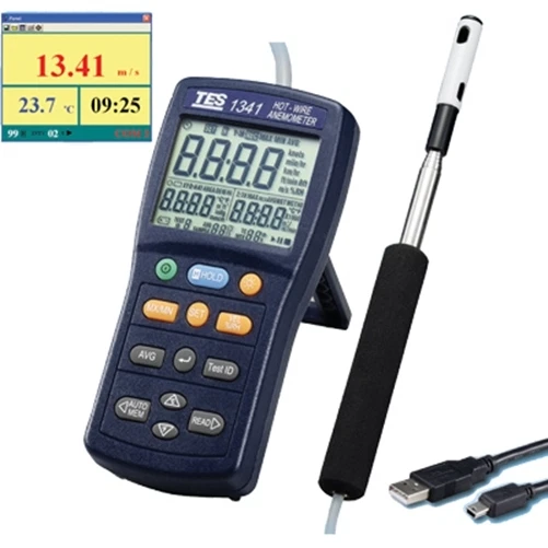 Hot Wire Anemometer Air Flow Measurement