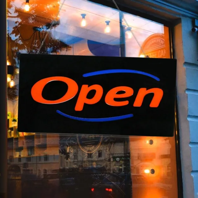 Ultra Bright LED Neon Light Animated Motion Flash OPEN Business Sign With ON/OFF
