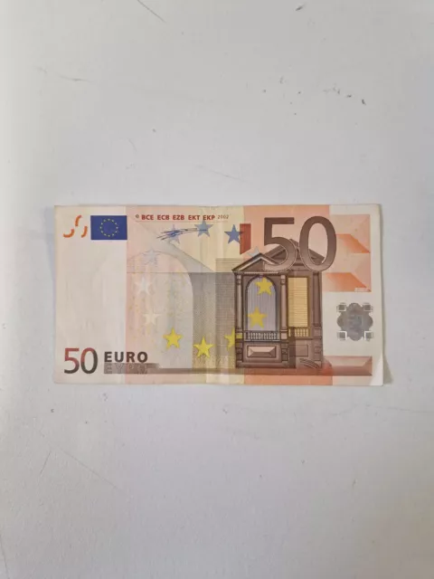 billets 50 euros 2002 Wim Duisemberg série S