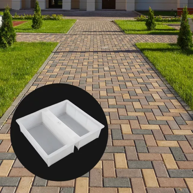 Brick Stone Mold Pavement DIY Path Maker Mold Paving Cement Brick Garden Decor