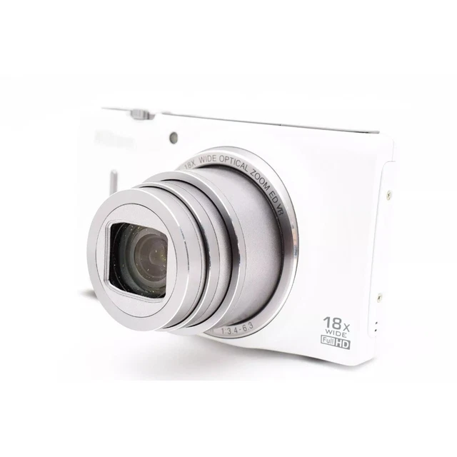 NIKON COOLPIX S9400 White With 4GB SDHC Card from Japan
