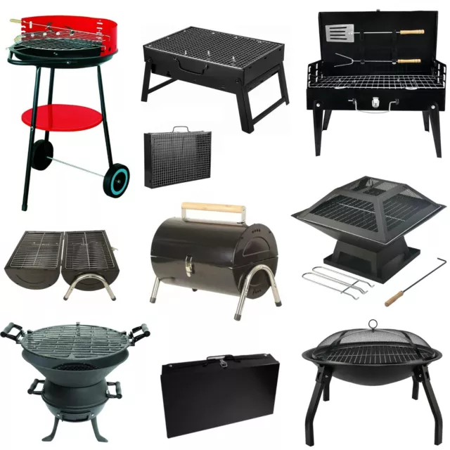 Folding Barbecue Grill Fire Pit BBQ Camping Charcoal Patio Party Garden Outdoor