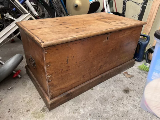 pine blanket box antique Coffee Table