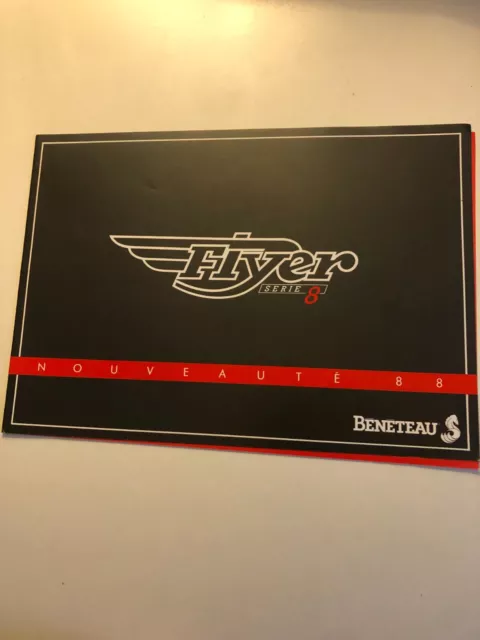 FLYER série 8  BENETEAU 1988  Bateau Voilier catalogue publicitaire vintage C30