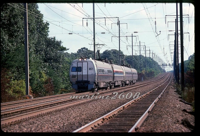 (Db) Orig. Slide Penn Central (Pc) 857 Metroliner Action