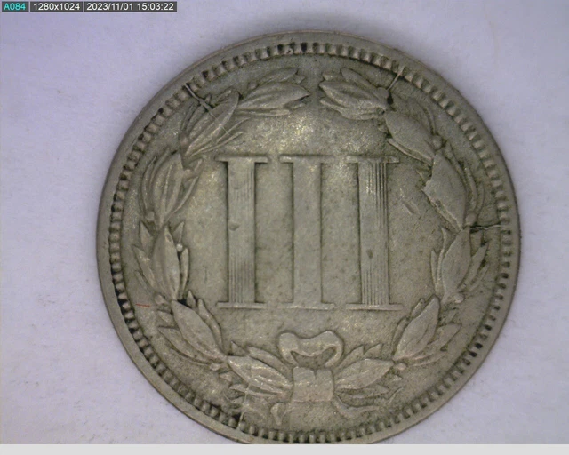 1866 three cent nickel (42-429 11m3) 2