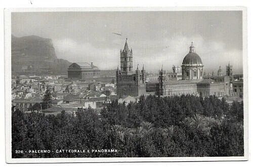 CARTOLINA DI PALERMO ,LA CATTEDRALE non viaggiata