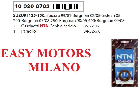 Kit Roulements Pour Italjet Millenium 150cc - Années 2000-2002 - Réf 082311 Neuf En Boîte
