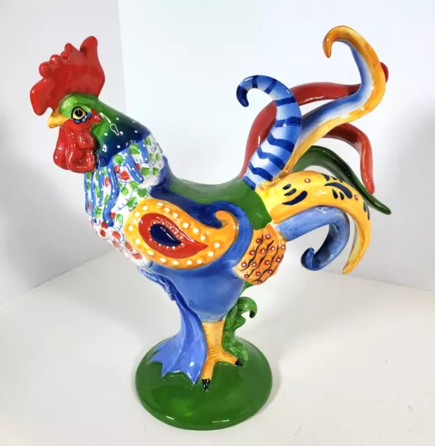 Ceramic Rooster By Sharon Neuhaus, Poultry in Motion,16207 Cordon Bleu