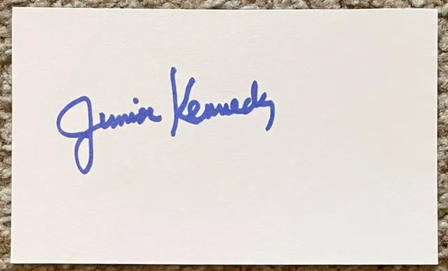 Junior Kennedy signed card - Reds Cubs debut 1974